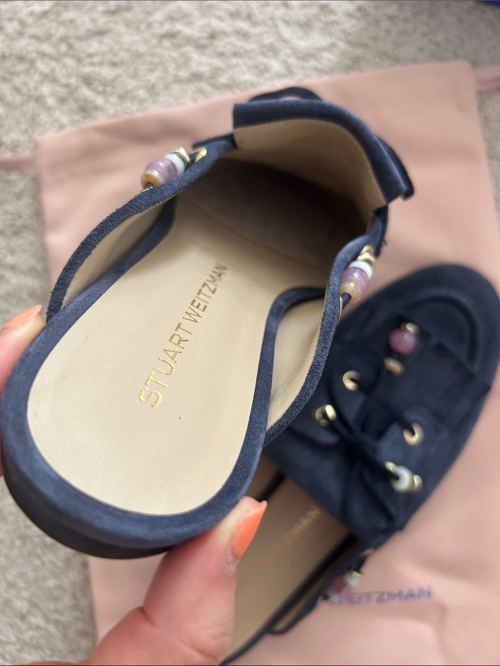 Stuart Weitzman Moccasin mule. Fit 7.5 - Picture 5 of 11